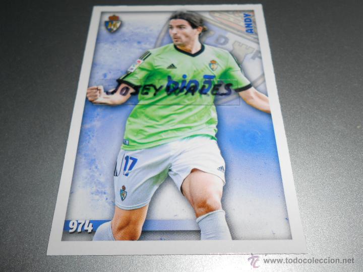 Cromos de F&uacute;tbol: 974 ANDY PONFERRADINA CROMOS ALBUM MUNDICROMO PLATINUM QUIZ LIGA FUTBOL 2014 2015 14 15