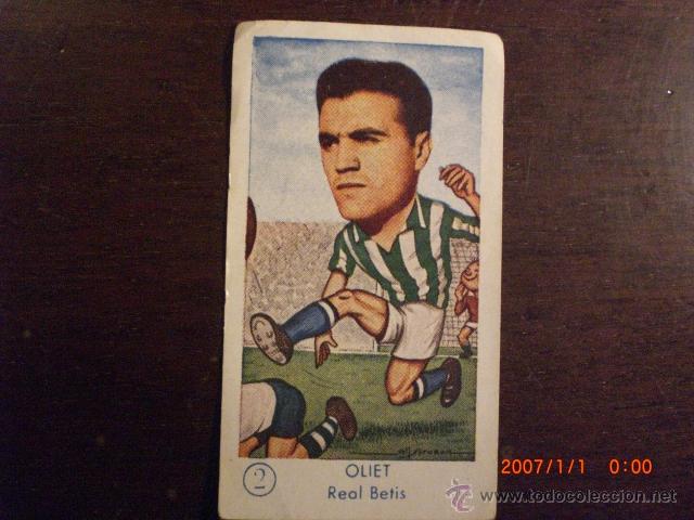 Cromos de f&uacute;tbol: CAMPEONATO 1958-59 GRAFICAS NILO OLIET DEL REAL BETIS