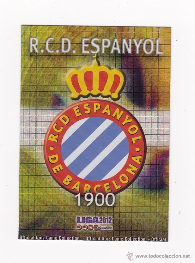 Football Stickers: 190 ESCUDO (ESPA&Ntilde;OL) - BRILLO CUADROS - MUNDICROMO 2012 LIGA 2011 2012