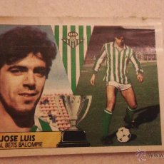 Cromos de Fútbol: D 87/88 ESTE. JOSE LUIS REAL BETIS MUY DIFICIL EN VENTANILLA