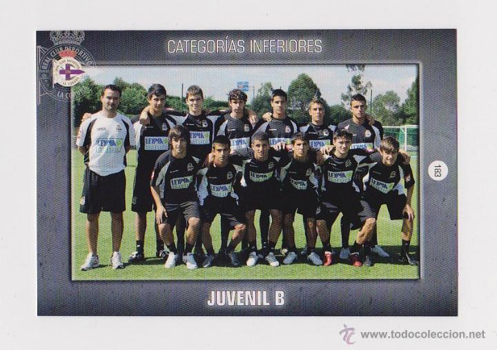 Cartes &agrave; collectionner de Football: JUVENIL B 2 - CROMO COLECCION HISTORIA DEPORTIVO CORU&Ntilde;A MUNDICROMO 2010 2011