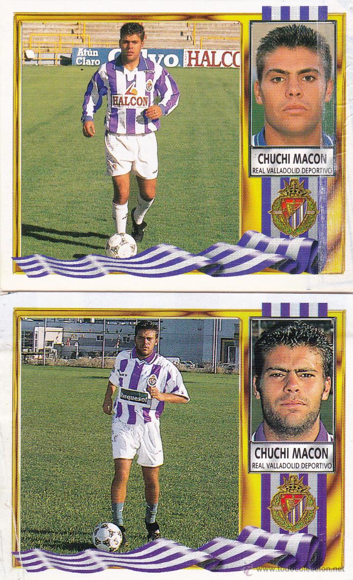 Cromos de f&uacute;tbol: ESTE 95-96 CHUCHI MACON CROMO DOBLE MUY DIFICIL ( EN VENTANILLA )(A-9) - Foto 1