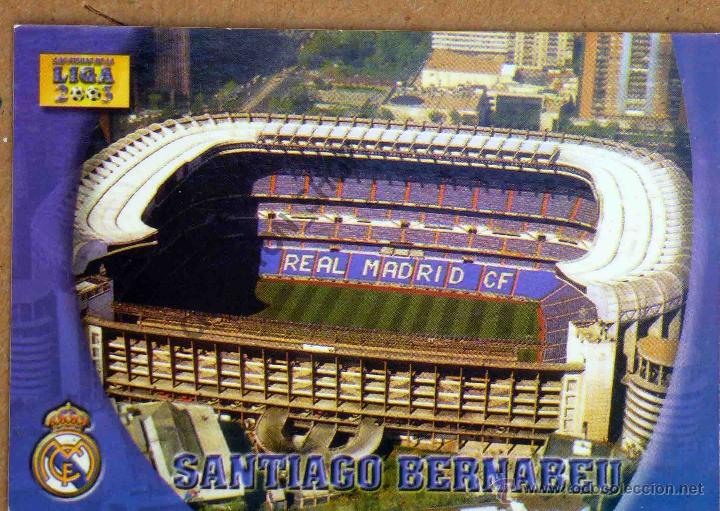 Cromos de Futebol: N&ordm; 56 ESTADIO SANTIAGO BERNABEU LAS FICHAS DE LA LIGA 02 03 2002 2003 MUNDICROMO CROMOS