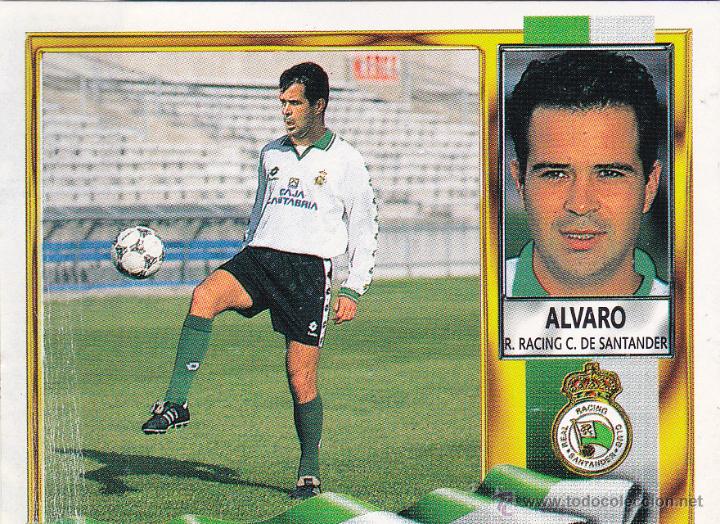 Cromos de f&uacute;tbol: ESTE 95-96 ALVARO COLOCA DEL RACING MUY DIFICIL ( EN VENTANILLA )(A-9) - Foto 1
