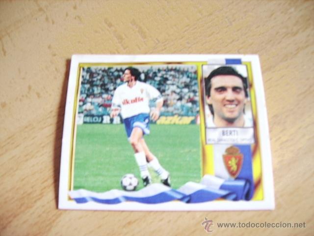 Cromos de f&uacute;tbol: ED. ESTE 95-96 COLOCA BERTI ( ZARAGOZA ) VENTANILLA - Foto 1