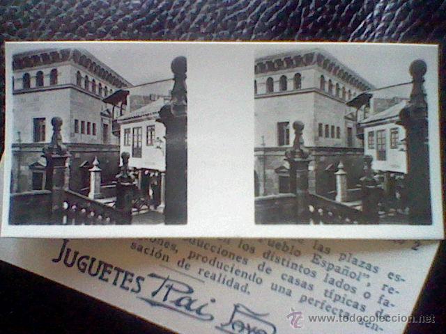 Cromos de f&uacute;tbol: cromo FOTOGRAFIA ESTEREOSCOPICA JUGUETES PAYA RAI GRADAS SANTIAG SERIE 1/2 N&ordm;9 7,5 X 3,5 CMS*C8 ...,