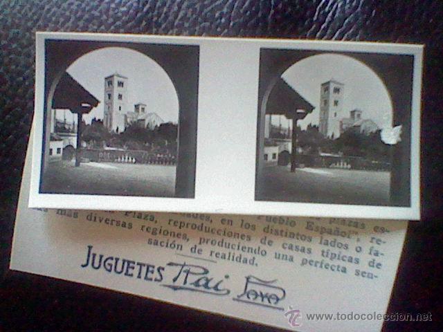 Cromos de f&uacute;tbol: cromo FOTOGRAFIA ESTEREOSCOPICA JUGUETES PAYA RAI MONASTERIO  SERIE 1/4 N&ordm;18 7,5 X 3,5 CMS*C8 ...,