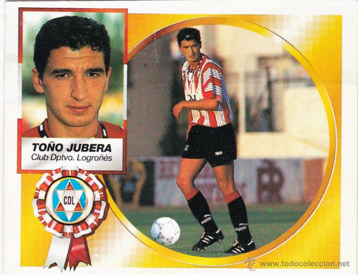Cromos de f&uacute;tbol: ESTE 94/95 TO&Ntilde;O JUBERA COLOCA DEL LOGRO&Ntilde;ES MUY DIFICIL (VENTANILLA) (A-9) - Foto 1