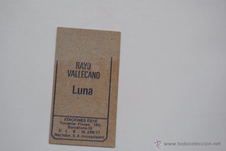 Cromos de f&uacute;tbol: CROMO ESTE 1977-78 LUNA RAYO VALLECANO - Foto 2