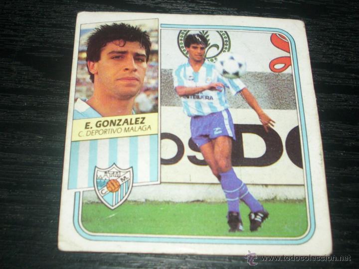 Cromos de f&uacute;tbol: -ESTE 89-90 : E.GONZALEZ  ( MALAGA )  -- COLOCA -- - Foto 1