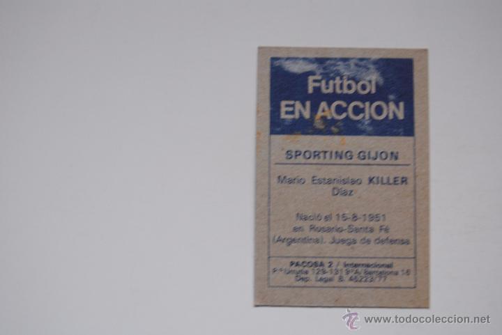 Cromos de f&uacute;tbol: CROMO PACOSA 2 KILLER SPORTING DE GIJON - Foto 2