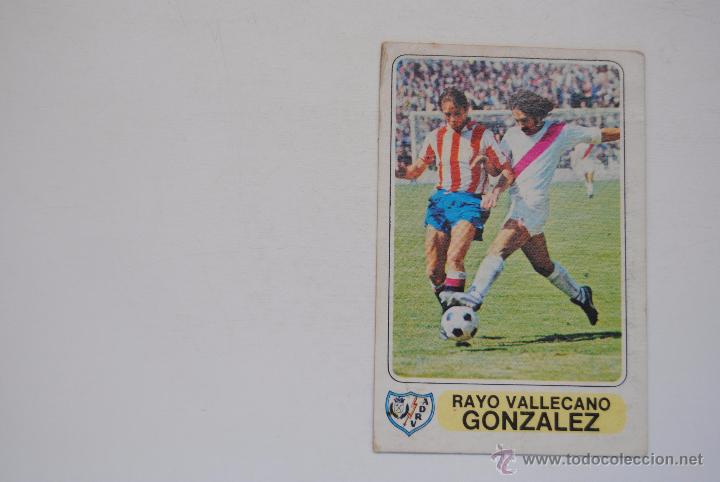 Cromos de f&uacute;tbol: CROMO PACOSA 2 GONZALEZ RAYO VALLECANO - Foto 1