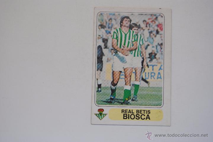Cromos de f&uacute;tbol: CROMO PACOSA 2 BIOSCA REAL BETIS - Foto 1