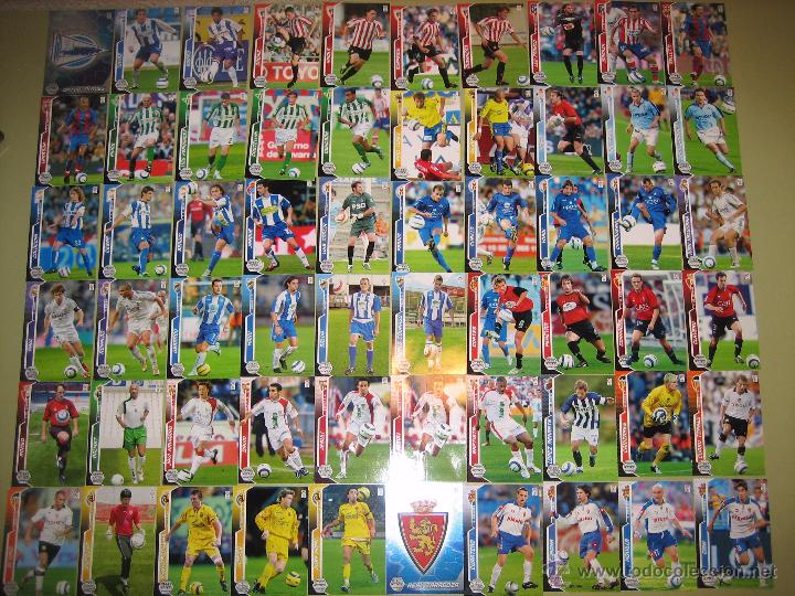 Cromos de Futebol: LOTE DE 60 CARDS FICHAS FUTBOL MEGACRACKS 05-06 / 2005-2006 PANINI SPORTS.
