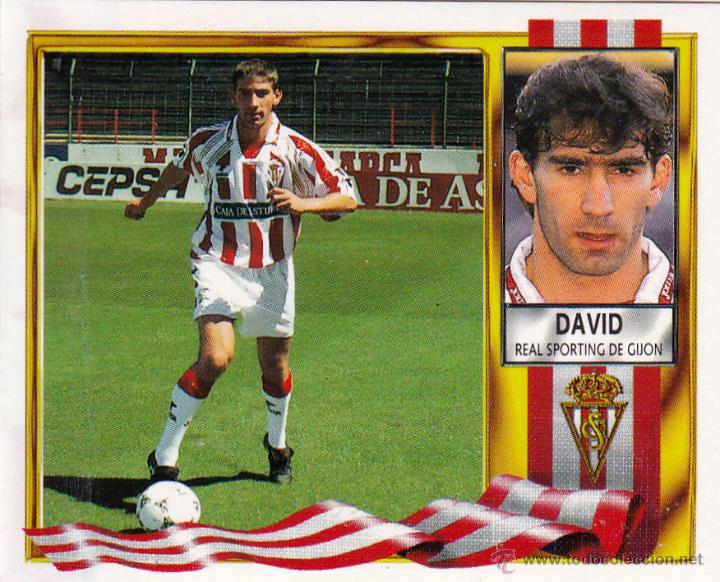 Cromos de f&uacute;tbol: ESTE 95-96 DAVID BAJA DEL SPORTING ( EN VENTANILLA ) MUY DIFICIL(A-9) - Foto 1