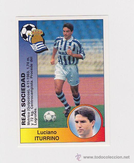 Fu&szlig;ball-Sticker: 268 ITURRINO (REAL SOCIEDAD) - COLOCA - CROMO LIGA 1994 1995 PANINI 94 95 - NUNCA PEGADO