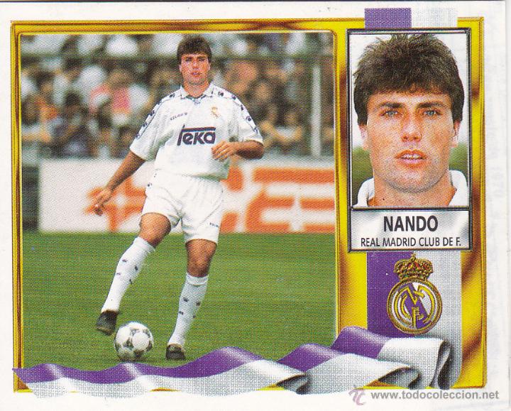 Cromos de f&uacute;tbol: ESTE 95/96 NANDO COLOCA DEL R.MADRID (VENTANILLA) MUY DIFICIL(A-9) - Foto 1