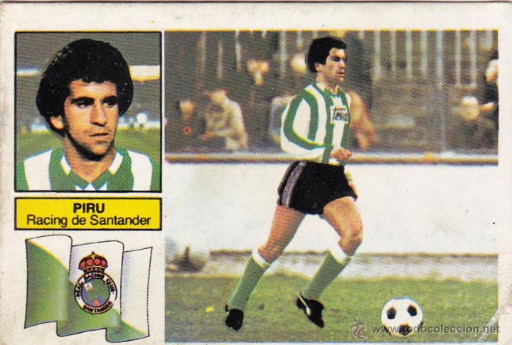 Cromos de f&uacute;tbol: ESTE 82/83 PIRU R.SANTANDER VERSI&Oacute;N A RAYAS (DESPEGADO)(A-9) - Foto 1
