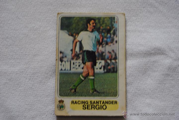 Cromos de f&uacute;tbol: CROMO PACOSA 2 SERGIO RACING SANTANDER - Foto 1