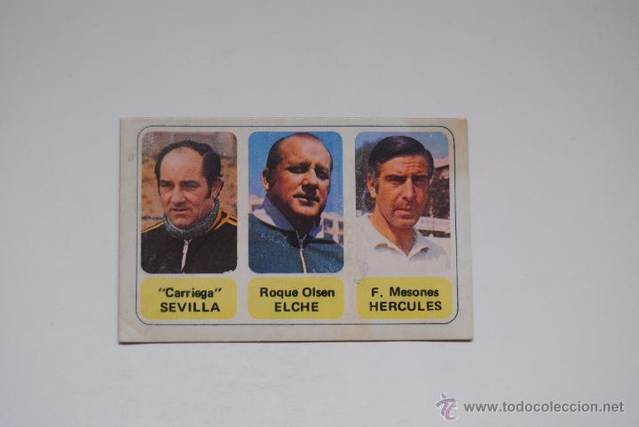 Cromos de F&uacute;tbol: CROMO PACOSA 2 ENTRENADORES