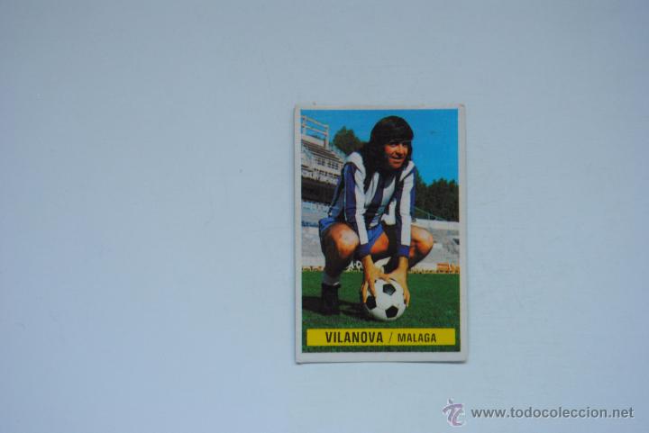 Cromos de f&uacute;tbol: CROMO ESTE 1974-75 VILANOVA  MALAGA - Foto 1