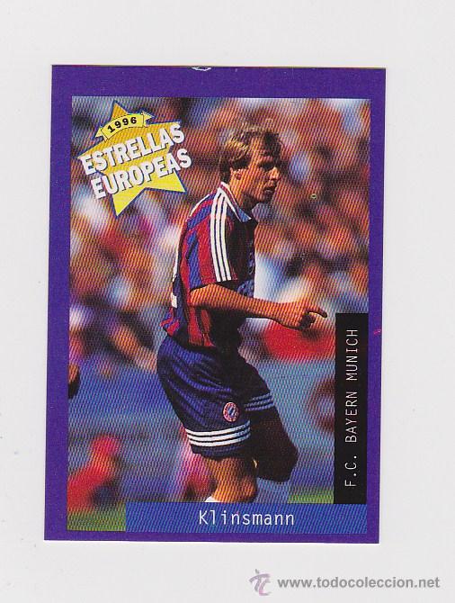Figurine di Calcio: 71 KLINSMANN (BAYERN MUNICH) - CROMO COLECCION ESTRELLAS EUROPEAS 1996 PANINI