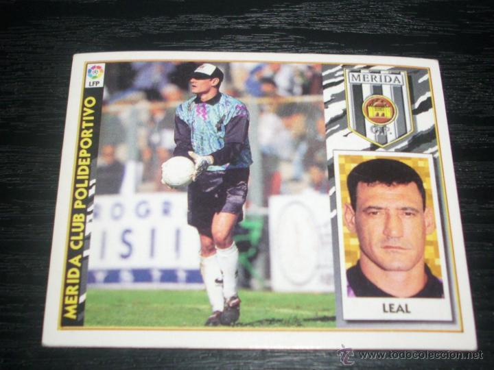 Cromos de f&uacute;tbol: -ESTE 97-98 : LEAL  ( MERIDA ) -- BAJA -- - Foto 1