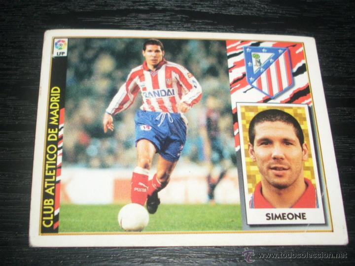 Cromos de f&uacute;tbol: -ESTE 97-98 : SIMEONE  ( AT.MADRID )  -- BAJA -- - Foto 1