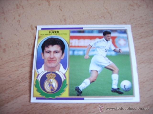 Cromos de f&uacute;tbol: ED. ESTE 96-97 DOBLE CROMO SUKER ( R.MADRID ) VENTANILLA - Foto 1