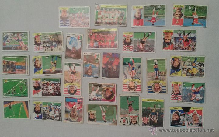 Cromos de F&uacute;tbol: LOTE DE 29 CROMOS DE FUTBOL ANTIGUOS VARIAS TEMPORADAS
