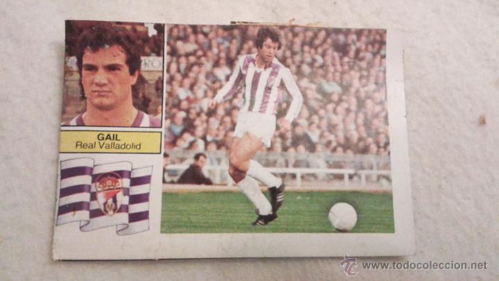 Cromos de f&uacute;tbol: 82-83 ESTE. GAIL VALLADOLID CON CLARO ERROR DE CORTE - Foto 1