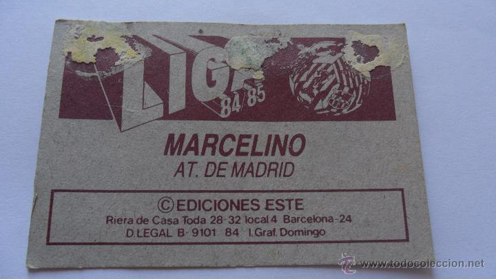 Cromos de f&uacute;tbol: este 84-85 atletico de madrid marcelino - Foto 2