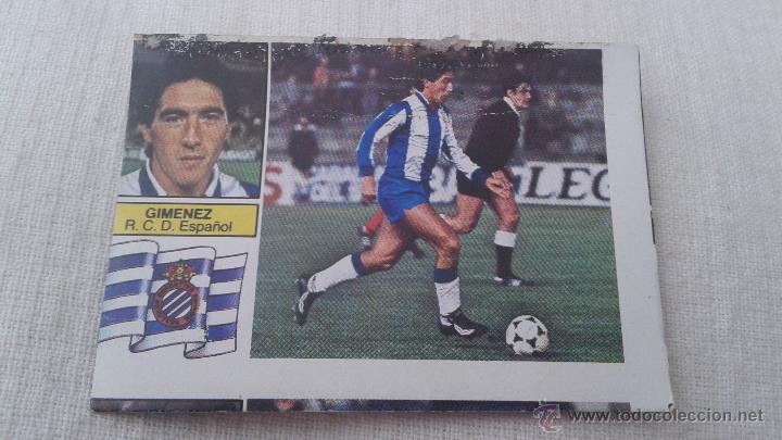 Cromos de f&uacute;tbol: 82-83 ESTE. CLARO ERROR DE CORTE GIMENEZ ESPA&Ntilde;OL - Foto 1