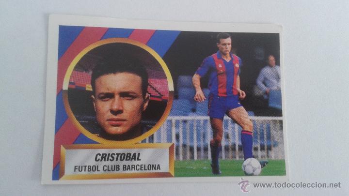 Cromos de f&uacute;tbol: 88-89 ESTE. NUNCA PEGADO CRISTOBAL BARCELONA. - Foto 1