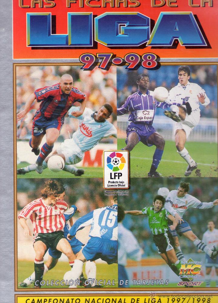 Cromos de f&uacute;tbol: Colecci&oacute;n de cromos de f&uacute;tbol completa b&aacute;sica Mundicromo 1997 1998