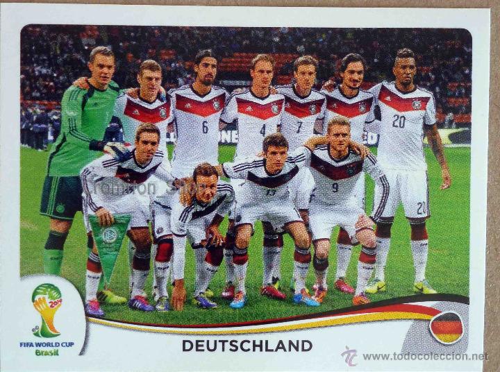 Cromos de f&uacute;tbol: N&ordm; 489 EQUIPO DEUTSCHLAND - MUNDIAL DE FUTBOL BRASIL 2014 WC FIFA WORLD CUP PANINI