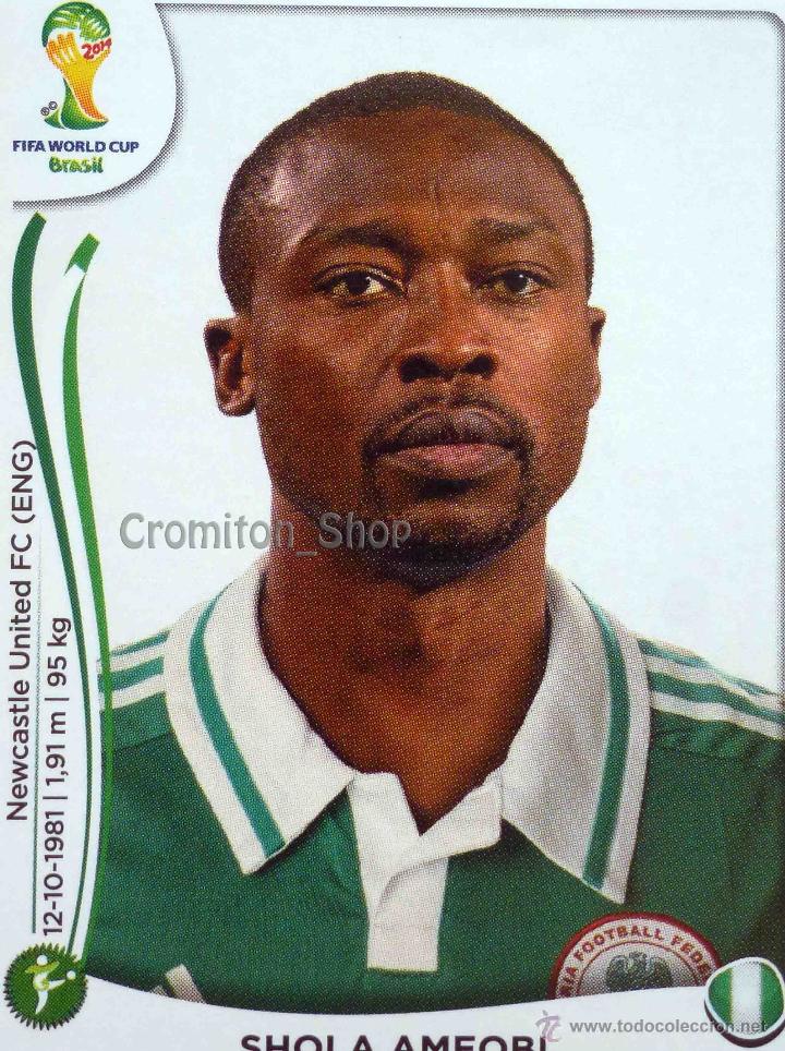 Cromos de f&uacute;tbol: N&ordm; 486 SHOLA AMEOBI - NIGERIA - MUNDIAL DE FUTBOL BRASIL 2014 WC FIFA WORLD CUP PANINI