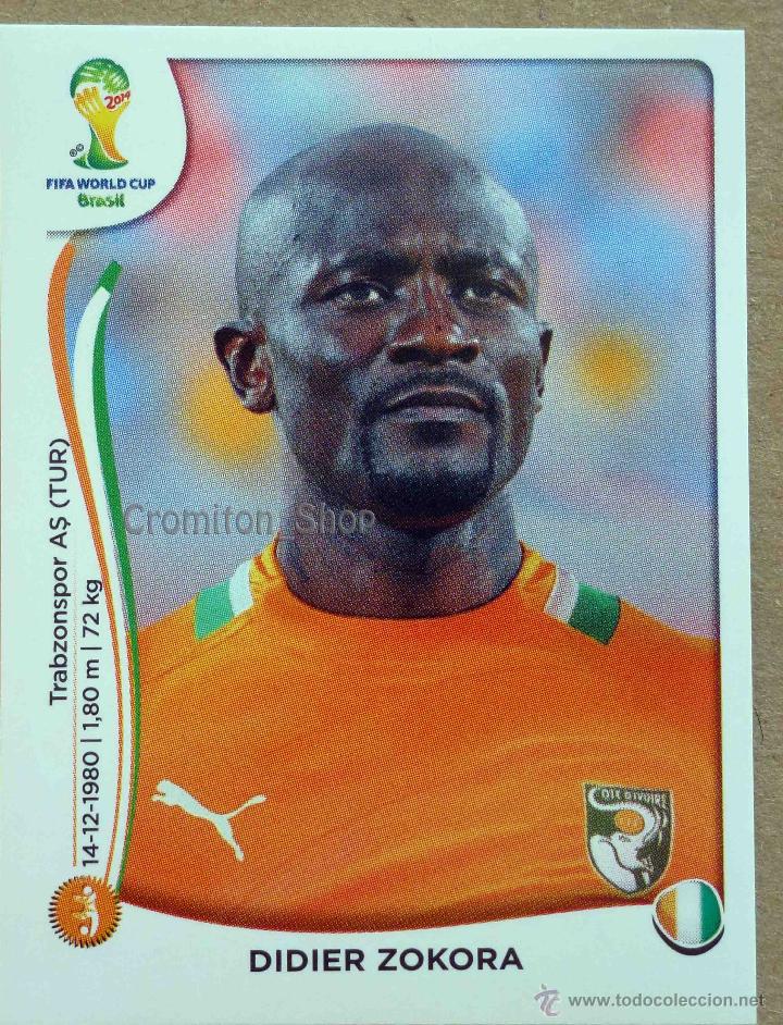 Cromos de f&uacute;tbol: N&ordm; 230 DIDIER ZOKORA - COTE D'IVOIRE - MUNDIAL DE FUTBOL BRASIL 2014 WC FIFA WORLD CUP PANINI