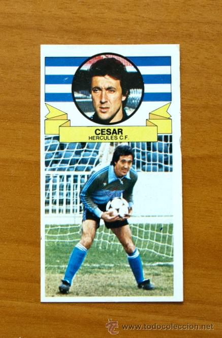 Cromos de f&uacute;tbol: H&eacute;rcules - C&eacute;sar - Ediciones Este 1985-1986, 85-86 - Foto 1