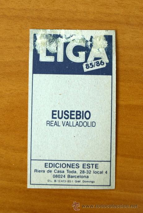 Cromos de f&uacute;tbol: Valladolid - Eusebio - Ediciones Este 1985-1986, 85-86 - Foto 2