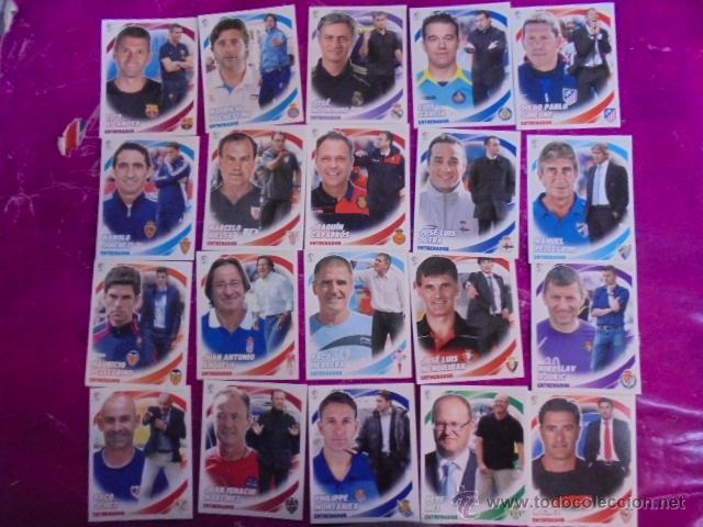 Football Stickers: LOTE 20 ENTRENADORES LIGA ESPA&Ntilde;OLA 2012/2013 - ESTE PANINI - NUEVOS SIN USAR