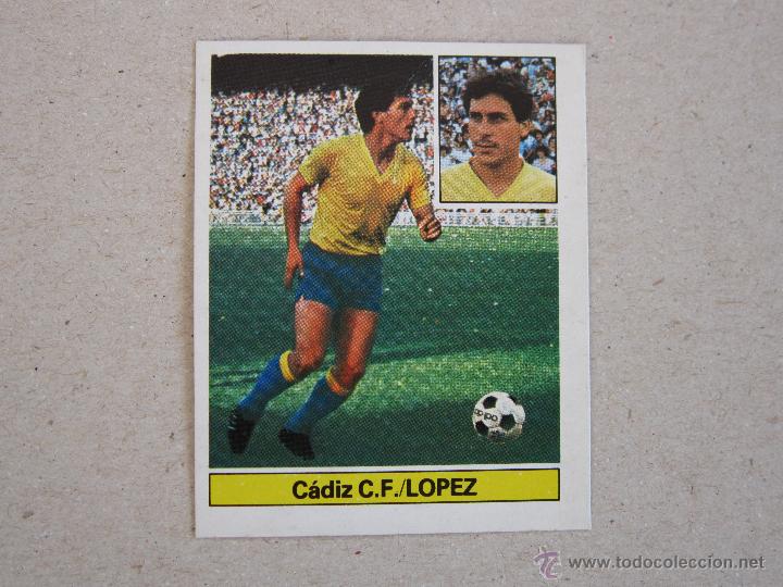 Cromos de f&uacute;tbol: ESTE 81-82  LOPEZ  CADIZ D 1981-1982 - Foto 1