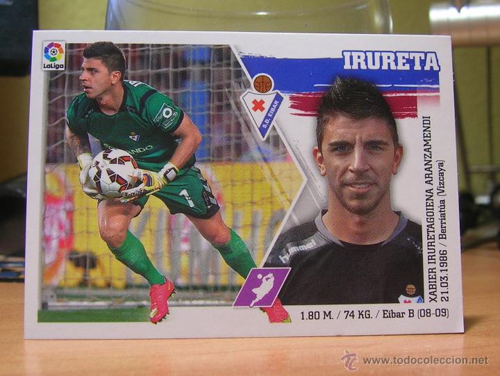 Cromos de f&uacute;tbol: EDICIONES ESTE 2015-2016 15 16   N&ordm; 3  IRURETA   (EIBAR)  SIN PEGAR - Foto 1