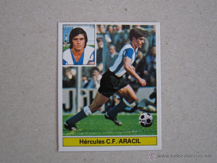 Cromos de f&uacute;tbol: ESTE 81-82  ARACIL  HERCULES D 1981-1982 - Foto 1