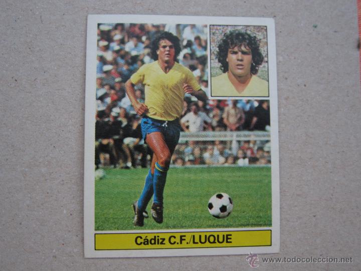 Cromos de f&uacute;tbol: ESTE 81-82 LUQUE  CADIZ 1981-1982 NUEVO - Foto 1