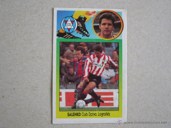 Cromos de f&uacute;tbol: ESTE 93-94  SALENKO  LOGRO&Ntilde;ES  1993-1994 NUNCA PEGADO - Foto 1