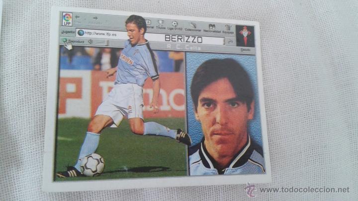 Cromos de f&uacute;tbol: 01-02 ESTE. BERIZZO CELTA. IMPRESI&Oacute;N OSCURECIDA. - Foto 2