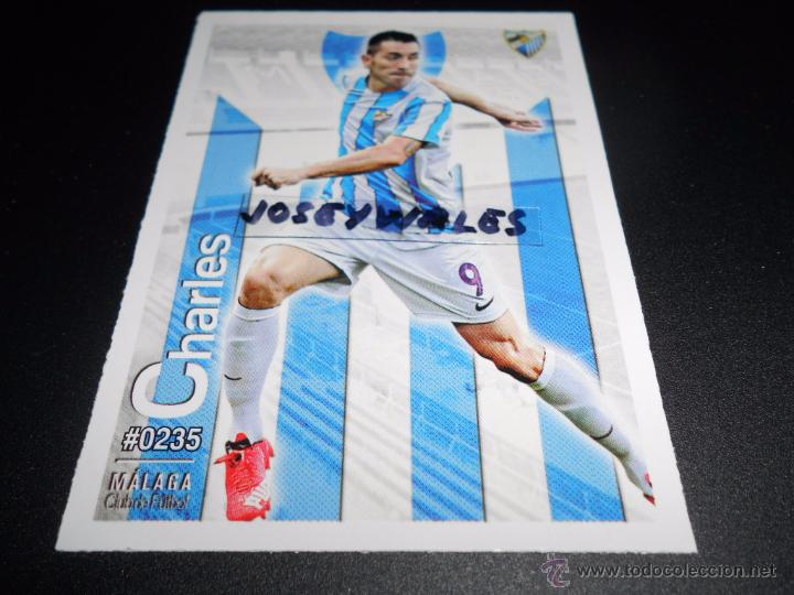 Cromos de f&uacute;tbol: 235 CHARLES MALAGA CROMOS ALBUM MUNDICROMO QUIZ LIGA FUTBOL 2015 2016 15 16