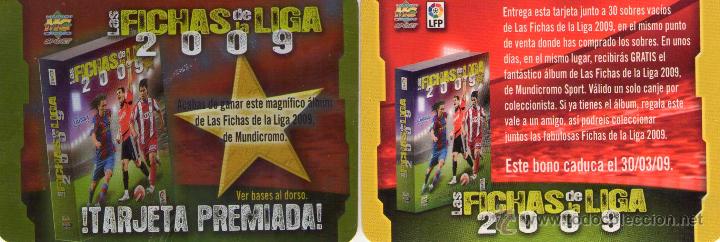 Cartes &agrave; collectionner de Football: F&uacute;tbol TARJETA bono &aacute;lbum liso rojo 30-03-09 Mundicromo 2008 2009