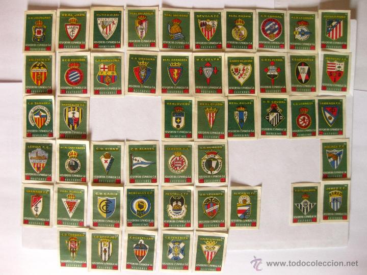 Cromos de Futebol: COLECCION INCOMPLETA DE LA COLECCION DE EQUIPOS DE FUTBOL DE FOSFORERA ESPA&Ntilde;OLA. A&Ntilde;OS 50